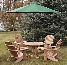 Photo 2 : Picnic table, Picnic table, In Western red Cedar : Adirondack Chairs, in red cedar, Made with Red Cedar, Red Cedar from Canada